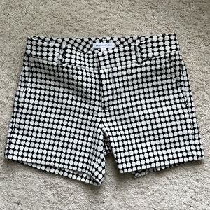 Black and White Shorts- Monochrome